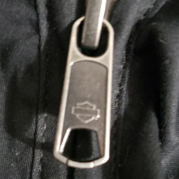 Harley-Davidson Biker Shirt Zip Front + Laced Corset Color: Black Size: M NWT - Picture 6 of 7